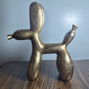 MCM Metallic Gold Dog Balloon Sculpture